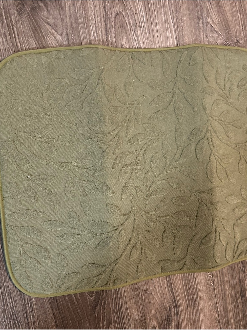 Olive Green Leaf Embossed Drying Mat - Picture 2 of 7